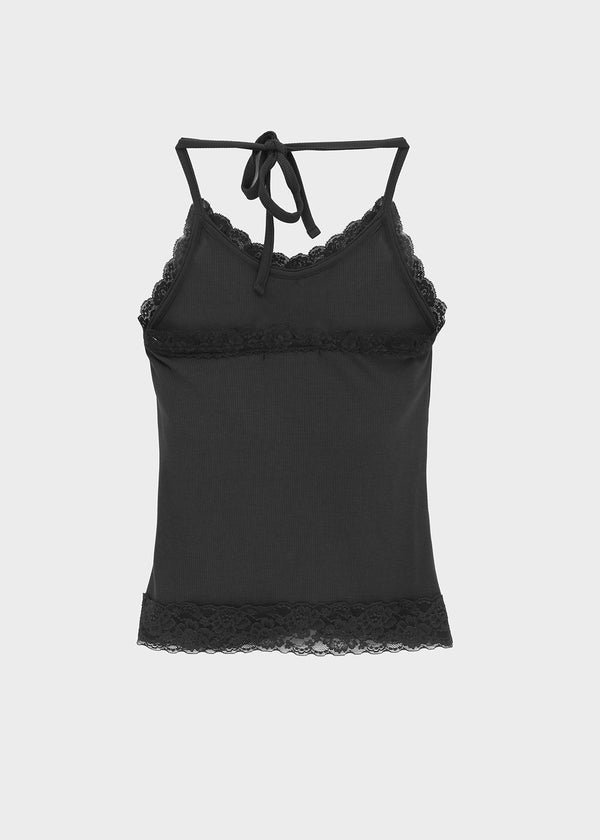 Patina Tencel Lace Halter Sleeveless (Built-in Cup)