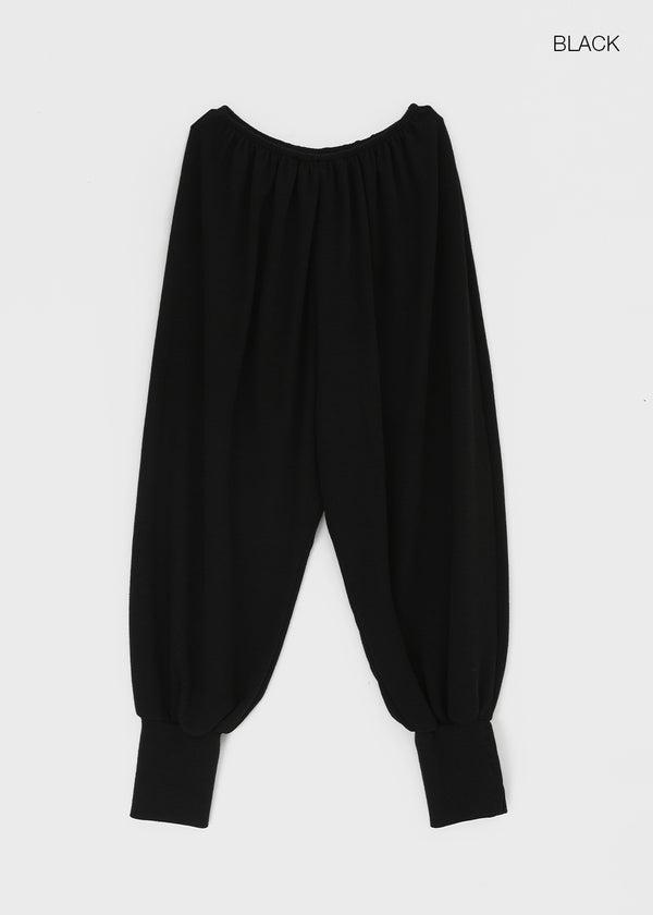Floen Button Aladdin Elastic Waist Pants