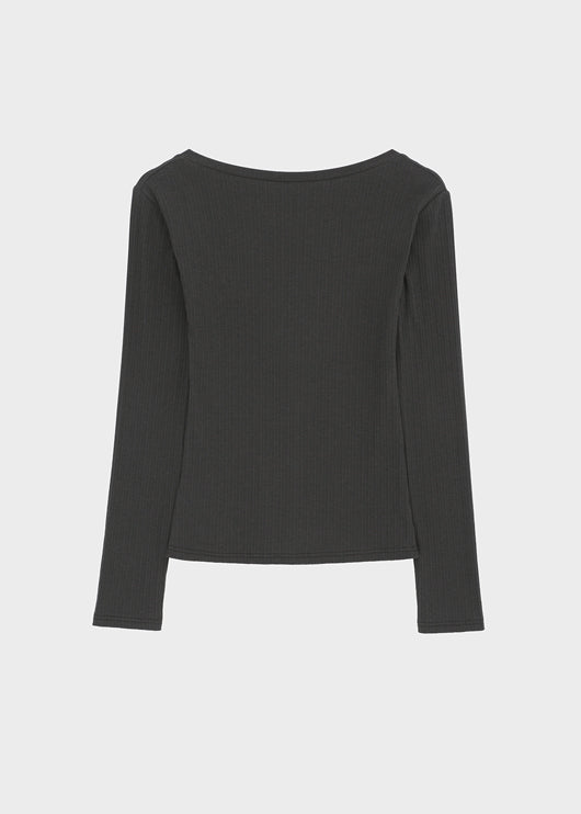 Ronpo SET - Deep V-neck Long Sleeve Tee, Sleeveless