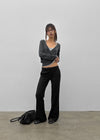 [MADE] Hiku Semi Low-Waist Bootcut Slacks