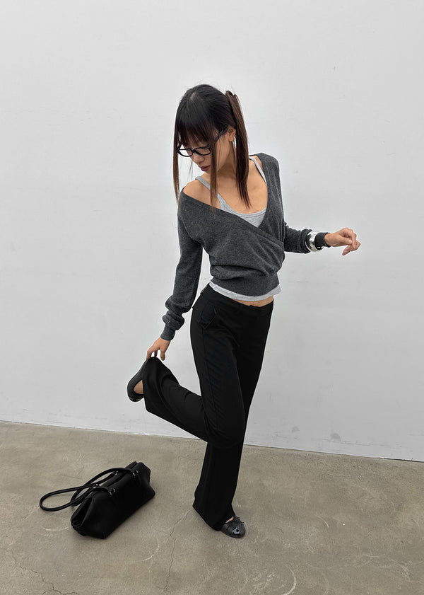 [MADE] Hiku Semi Low-Waist Bootcut Slacks