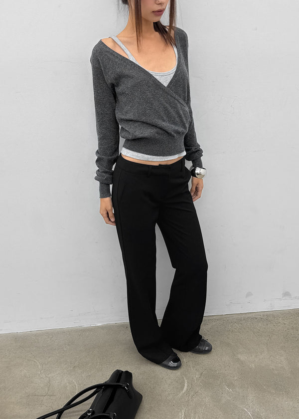 [MADE] Hiku Semi Low-Waist Bootcut Slacks