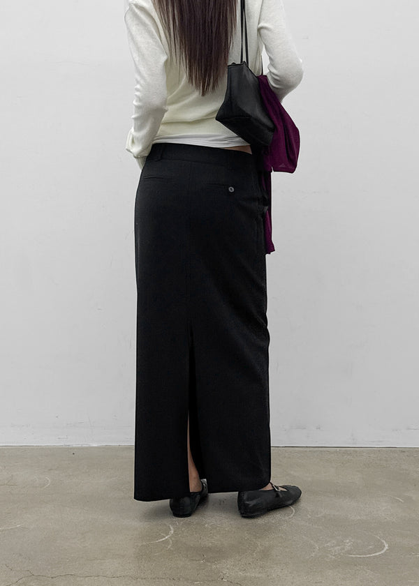 [MADE] Hiku Semi Low-Waist Maxi Long Skirt