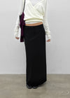 [MADE] Hiku Semi Low-Waist Maxi Long Skirt
