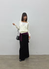 [MADE] Hiku Semi Low-Waist Maxi Long Skirt