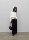 [MADE] Hiku Semi Low-Waist Maxi Long Skirt