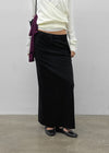 [MADE] Hiku Semi Low-Waist Maxi Long Skirt