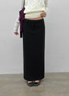 [MADE] Hiku Semi Low-Waist Maxi Long Skirt
