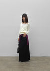 [MADE] Hiku Semi Low-Waist Maxi Long Skirt