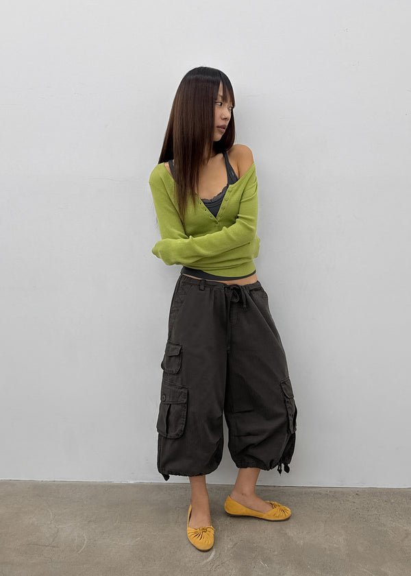 [MADE] Soflens Wool Deep V-Neck Henley Knit
