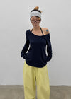 (UNISEX) Coupe Wide Elastic String Pants