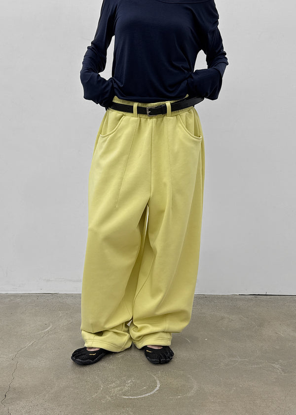 (UNISEX) Coupe Wide Elastic String Pants