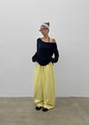 (UNISEX) Coupe Wide Elastic String Pants