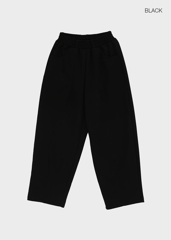 (UNISEX) Coupe Wide Elastic String Pants