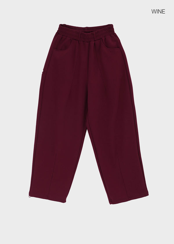 (UNISEX) Coupe Wide Elastic String Pants