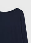 Shed Loose Fit U-Neck Long Sleeve Tee