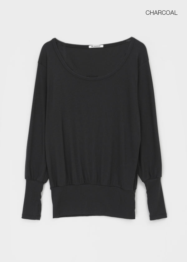 [MADE] Rubein One-Shoulder Warmer Long Sleeve Tee