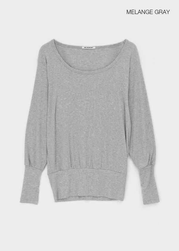[MADE] Rubein One-Shoulder Warmer Long Sleeve Tee
