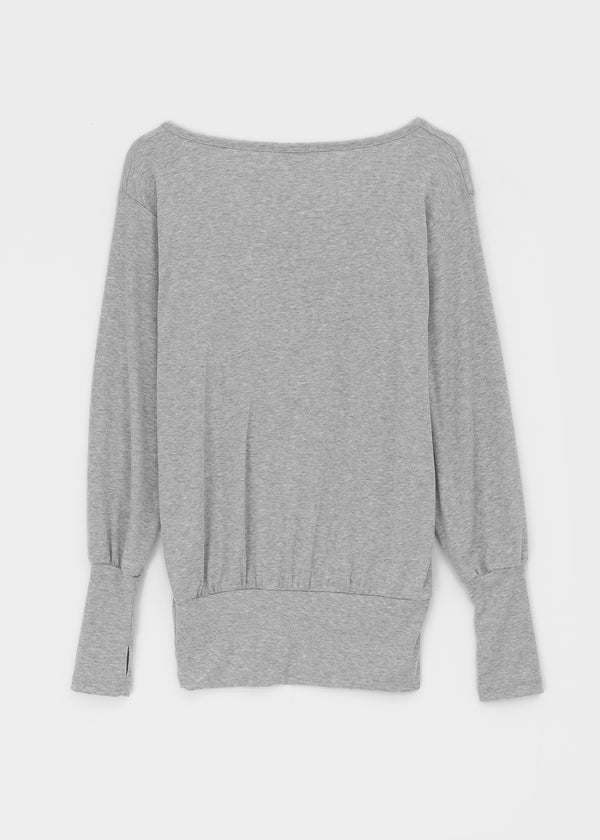 [MADE] Rubein One-Shoulder Warmer Long Sleeve Tee