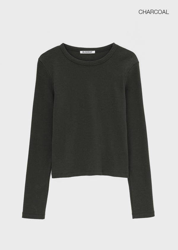 [B-BASIC] Camiseta de manga larga estándar redonda 2TAMAÑO