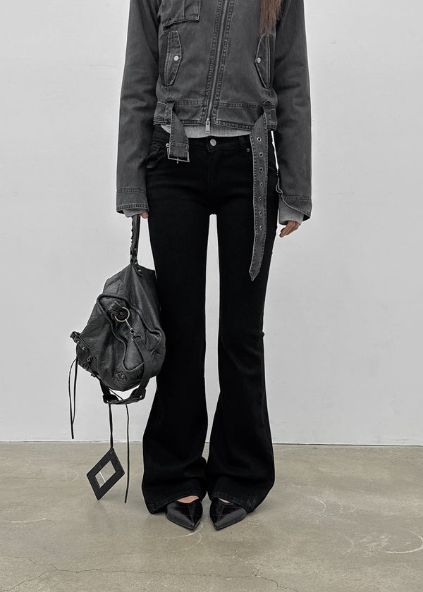 [MADE] Formal Low-Waist Bootcut Cotton Pants