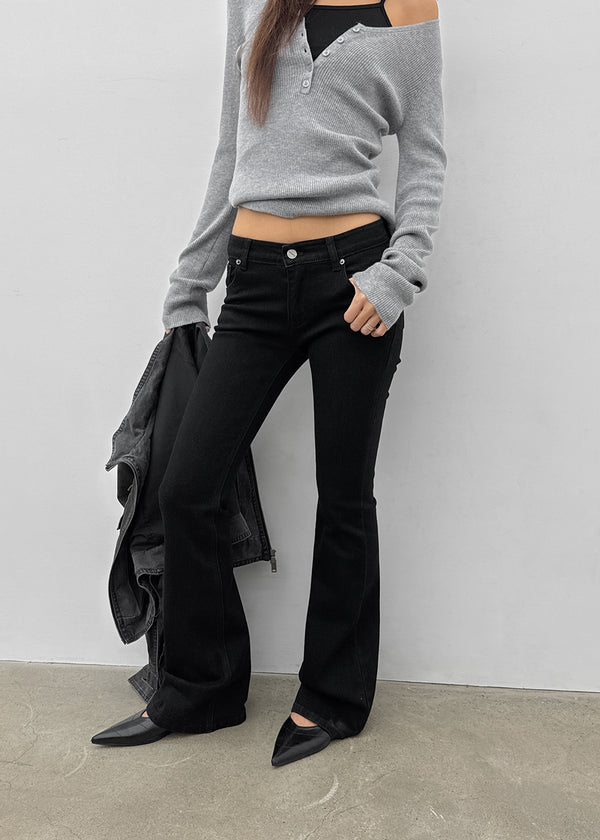 [MADE] Formal Low-Waist Bootcut Cotton Pants