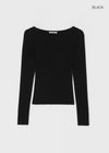 [MADE] Soflen Wool Button Boat Neck Knit
