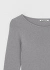 [MADE] Soflen Wool Button Boat Neck Knit
