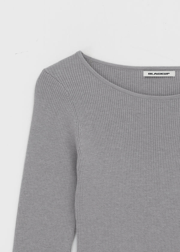 [MADE] Soflen Wool Button Boat Neck Knit