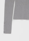 [MADE] Soflen Wool Button Boat Neck Knit