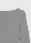 [MADE] Soflen Wool Button Boat Neck Knit