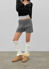 Adro Cable Knit Elastic Shorts