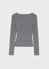 [MADE] Soflens Wool Deep V-Neck Henley Knit