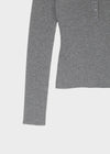 [MADE] Soflens Wool Deep V-Neck Henley Knit
