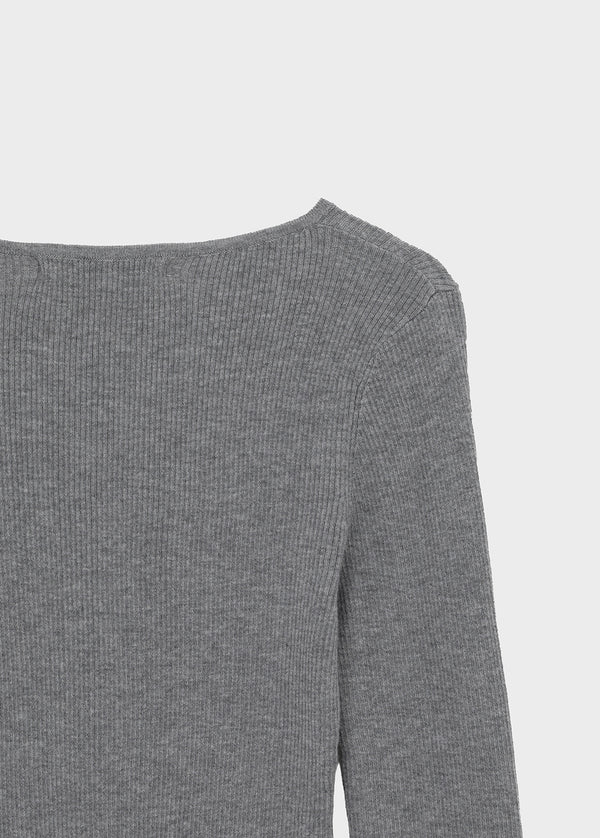 [MADE] Soflens Wool Deep V-Neck Henley Knit