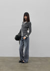 [MADE] Loeve Low-Waist Straight Denim Pants