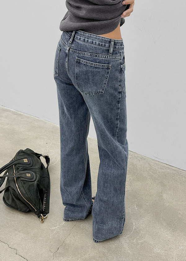 [MADE] Loeve Low-Waist Straight Denim Pants