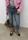 [MADE] Glot Low-Waist Crooked Denim Pants