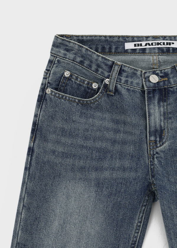 [MADE] Glot Low-Waist Crooked Denim Pants