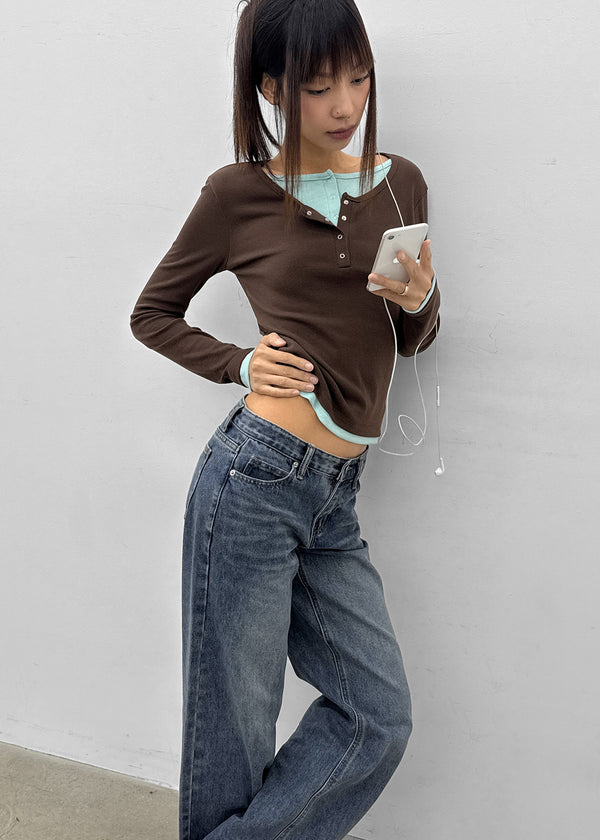 [MADE] Loeve Low-Waist Straight Denim Pants