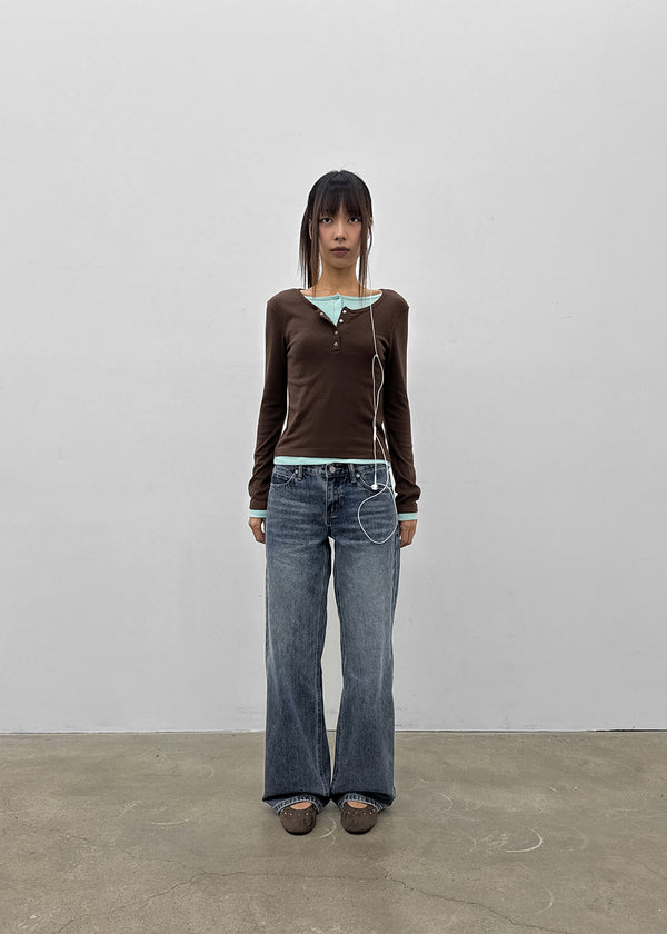 [MADE] Loeve Low-Waist Straight Denim Pants