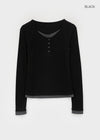 [MADE] Yusia Layered Snap Long Sleeve T-shirt