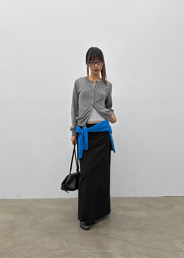 [MADE] Buduri Round Long Knit Cardigan
