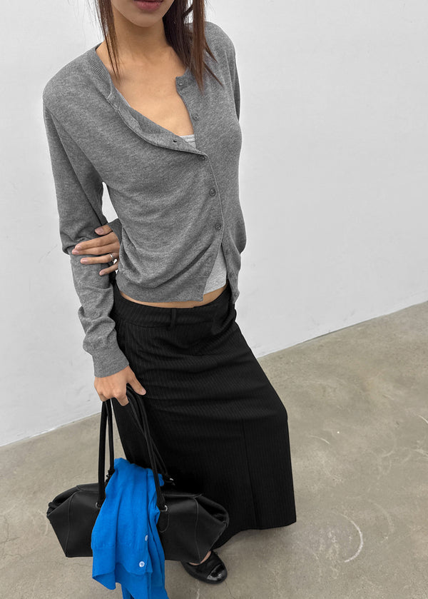 [MADE] Buduri Round Long Knit Cardigan