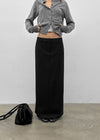 [MADE] Hiku Semi Low-Waist Maxi Long Skirt