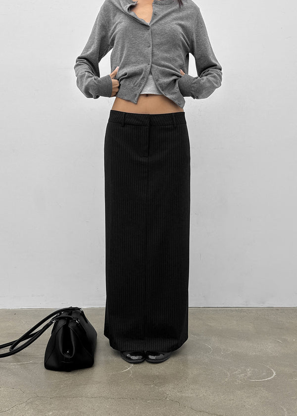 [MADE] Hiku Semi Low-Waist Maxi Long Skirt