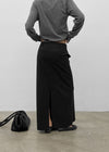 [MADE] Hiku Semi Low-Waist Maxi Long Skirt
