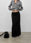 [MADE] Hiku Semi Low-Waist Maxi Long Skirt