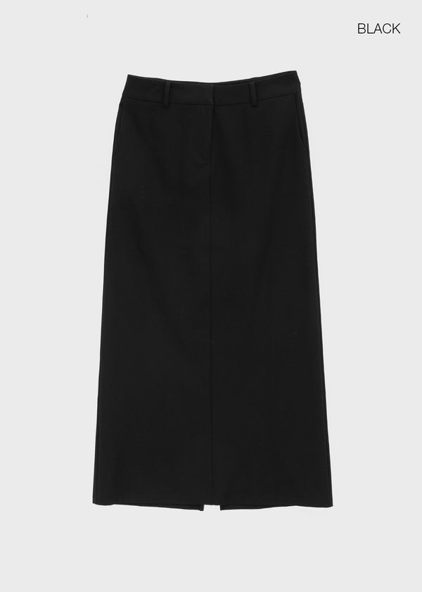 [MADE] Hiku Semi Low-Waist Maxi Long Skirt