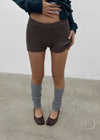 Unfold Wool Knit Elastic Waist Shorts